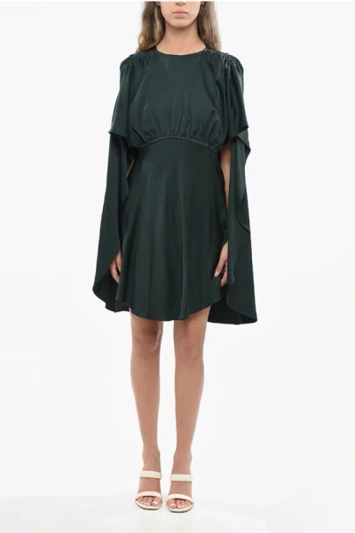 Zimmermann Flared Eden Dress With Draped In Green