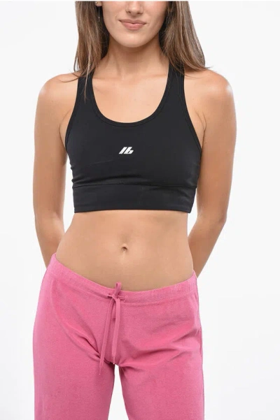 Balenciaga Activewear Sleeveless Top In Matt Nylon Blend In Black