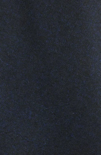 Canali Brushed Wool Tie In Black