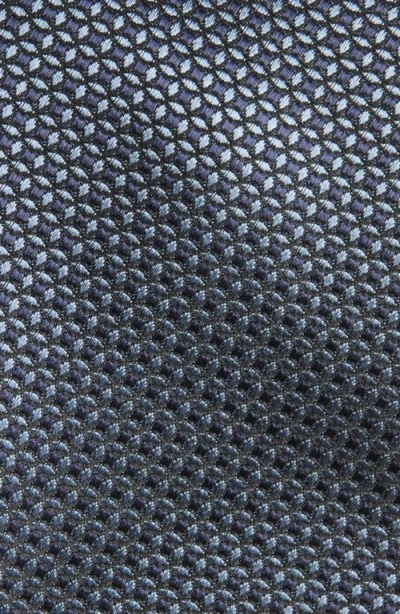 Canali Neat Silk Tie In Blue