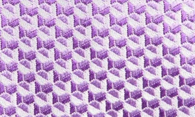 Canali Geometric Silk Tie In Pink