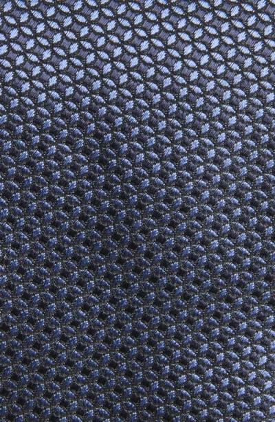 Canali Neat Silk Tie In Blue