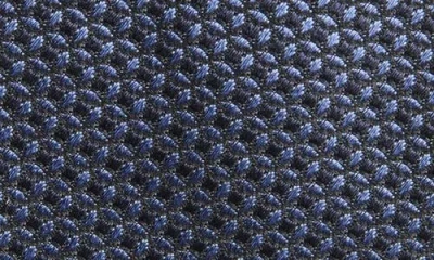 Canali Neat Silk Tie In Blue