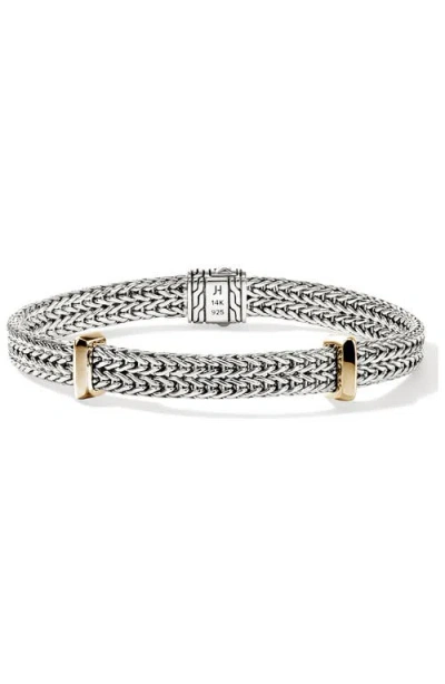 John Hardy 14k Yellow Gold And Sterling Silver Icon Link Bracelet In Metallic