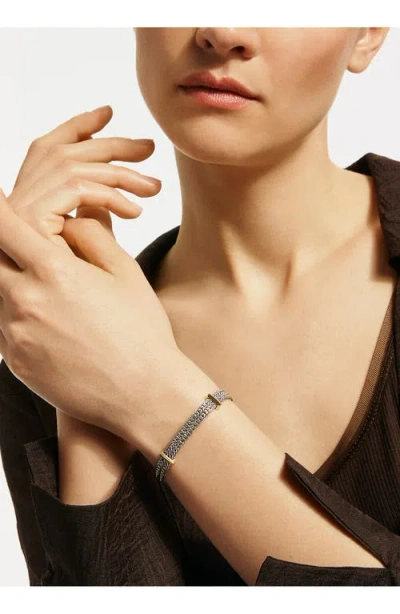 John Hardy 14k Yellow Gold And Sterling Silver Icon Link Bracelet In Metallic