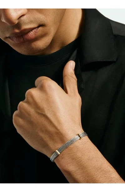 John Hardy 14k Yellow Gold And Sterling Silver Icon Link Bracelet In Metallic