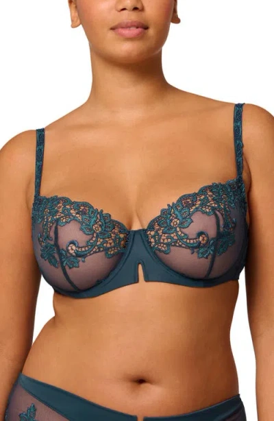 Simone Perele Saga Underwire Demi Bra In Blue