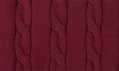 Brooks Brothers Kids' Cotton Cable Sweater In Red