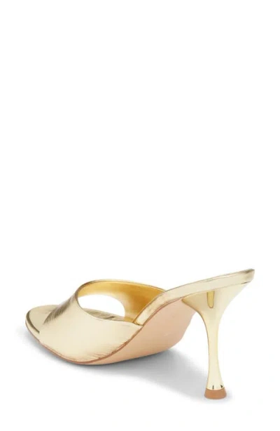 Jeffrey Campbell Agent Slide Sandal In Gold