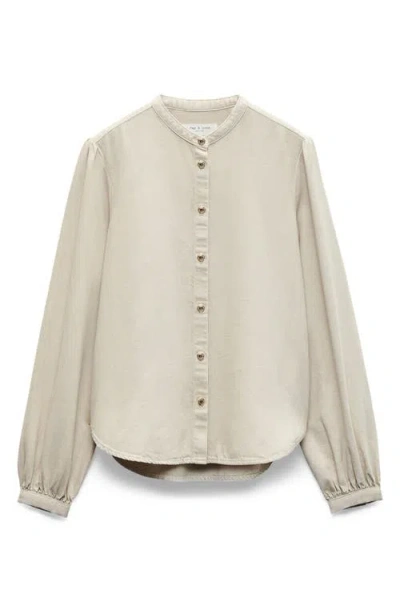 Rag & Bone Sandra Blouse In Neutral