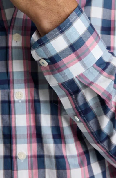 Untuckit Schwarz Regular Fit Plaid Wrinkle Free Cotton Button-down Shirt In Multi