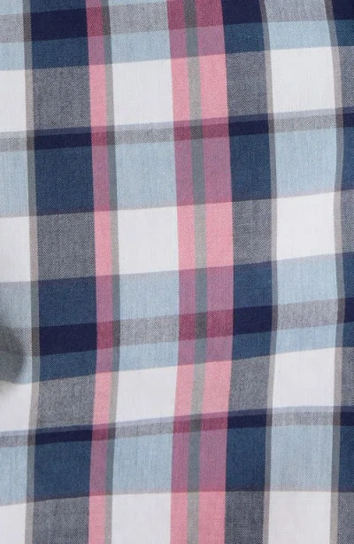 Untuckit Schwarz Regular Fit Plaid Wrinkle Free Cotton Button-down Shirt In Multi