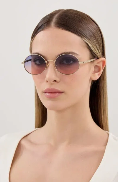 Chloé 55mm Gradient Round Sunglasses In Multi