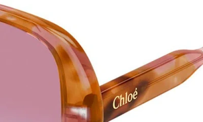 Chloé Geometric Ch0222s Sunglasses In Gold