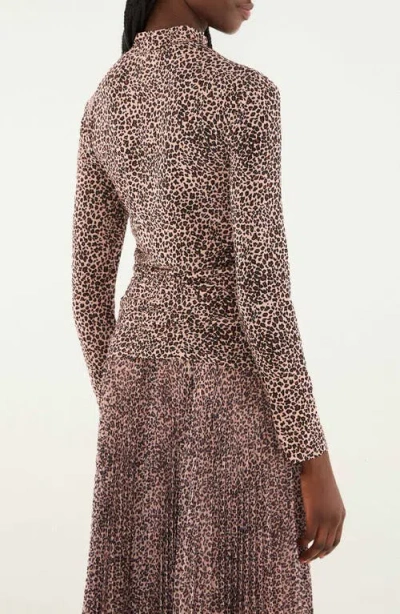 Farm Rio Baby Leopard Print Top In Animal Print