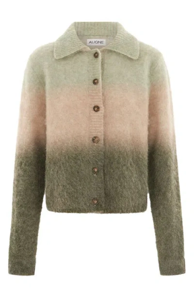 Aligne Shirley Stripe Cardigan In Multi