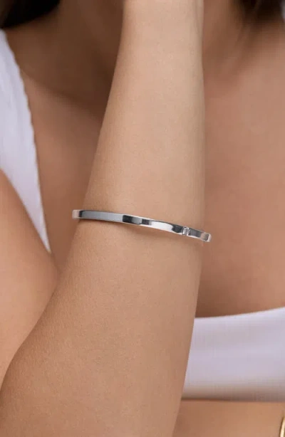 Bony Levy 14k Gold Rectangular Bracelet In Silver