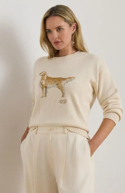 Ralph Lauren Women's Intarsia-knit Golden Retriever Sweater In Multi