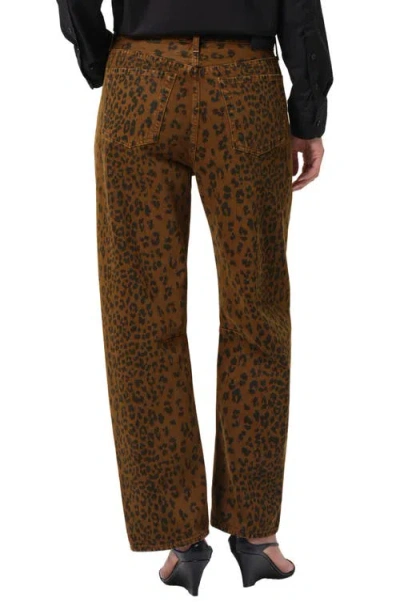 Citizen Of Humanity Citizens Of Humanity Miro Relaxed Tapered Jeans In Sepia Cheetah In Animal Print