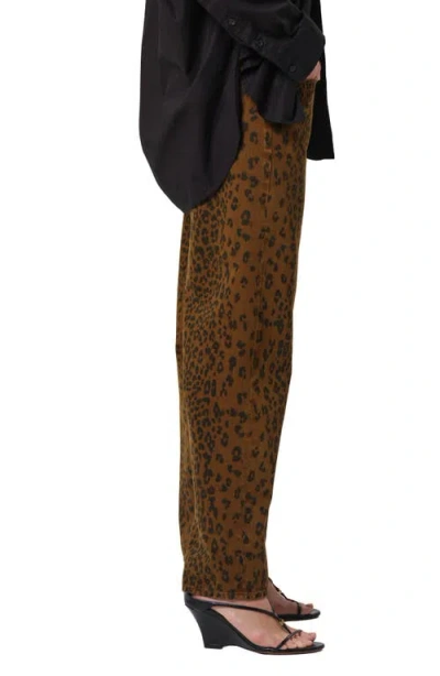 Citizen Of Humanity Citizens Of Humanity Miro Relaxed Tapered Jeans In Sepia Cheetah In Animal Print