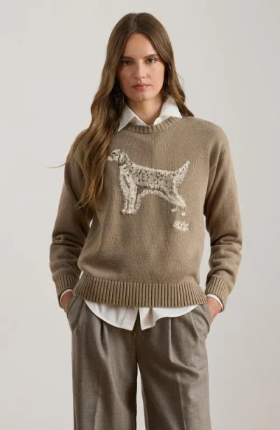 Ralph Lauren Knit Pullover Sweater In Green