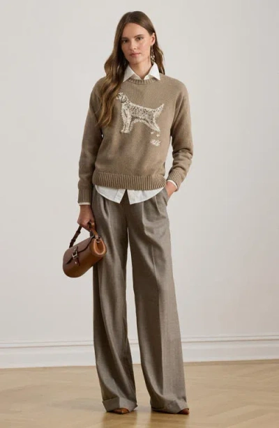 Ralph Lauren Knit Pullover Sweater In Green