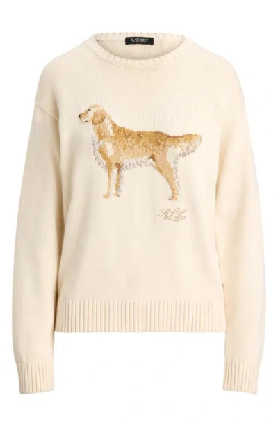 Ralph Lauren Women's Intarsia-knit Golden Retriever Sweater In Multi