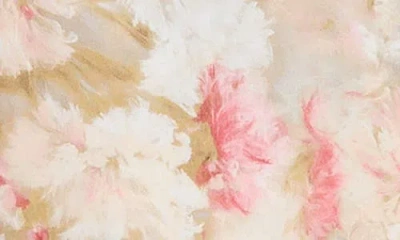 Jacquie The Label Mackenzie Long Sleeve Tiered Minidress In Multi