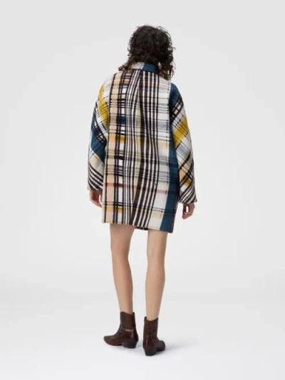 Missoni Double-breasted Caban With Check Pattern In Multi