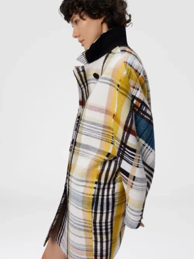 Missoni Double-breasted Caban With Check Pattern In Multi