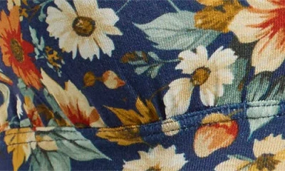 Meundies Feelfree Lace Trim Plunge Bralette In Blue