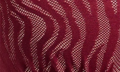 Meundies Allover Lace V-neck Bralette In Red