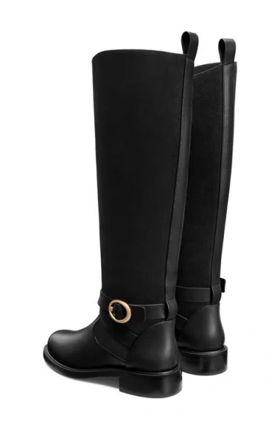 Stuart Weitzman Benni Riding Boot In Black