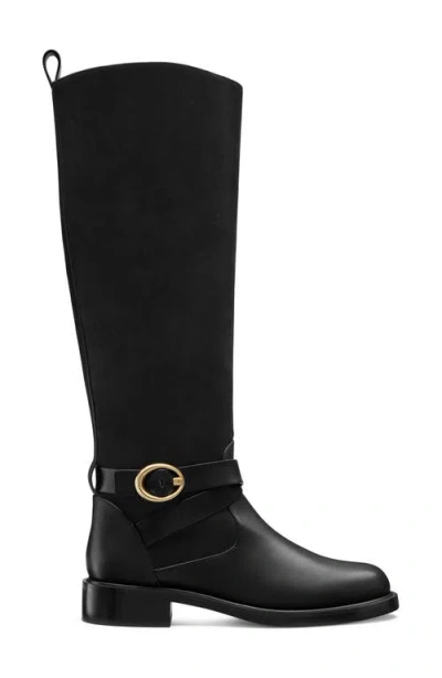 Stuart Weitzman Benni Riding Boot In Black