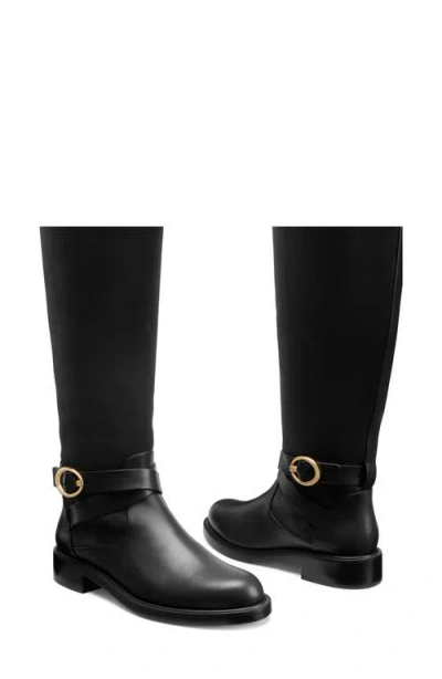 Stuart Weitzman Benni Riding Boot In Black
