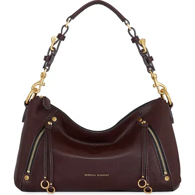 Rebecca Minkoff Small Rivington Leather Shoulder Bag In Brown