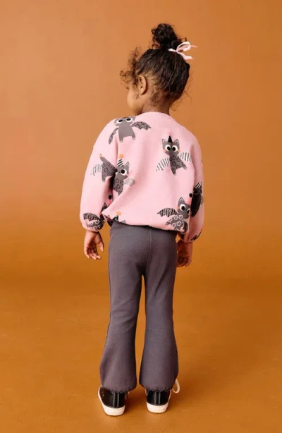 Next Kids' Bat Print Graphic Sweatshirt & Flare Leggings Set In Multi