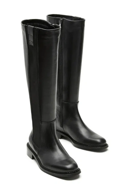 La Canadienne Story Waterproof Knee High Chelsea Boot In Black