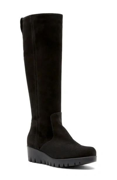 La Canadienne Ty Waterproof Suede Knee-high Boots In Animal Print