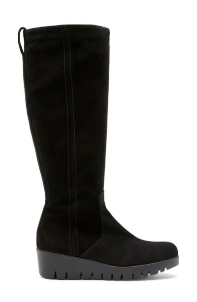 La Canadienne Ty Waterproof Suede Knee-high Boots In Animal Print