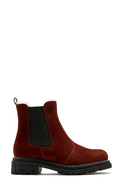 La Canadienne Derrick Shearling-lined Suede Chelsea Booties In Multi