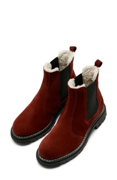 La Canadienne Derrick Shearling-lined Suede Chelsea Booties In Multi
