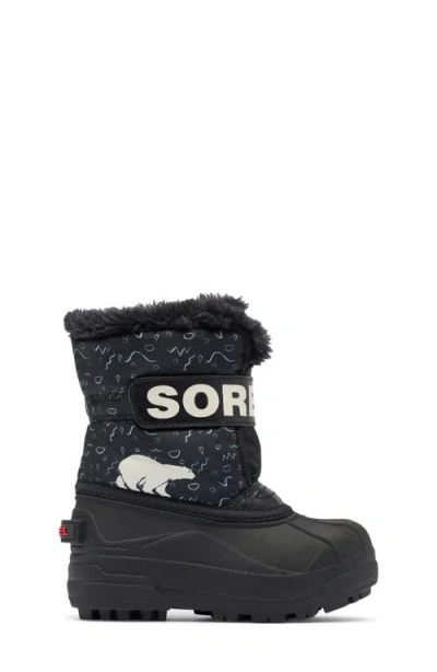 Sorel Kids' Snow Commander Insulated Waterproof Boot In Multi