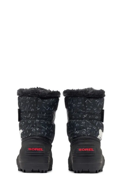 Sorel Kids' Snow Commander Insulated Waterproof Boot In Multi