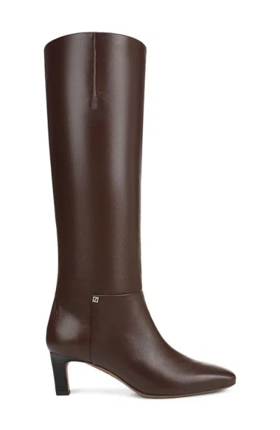 Franco Sarto Women's Timmy Wide Calf Square Toe Zip Tall Boots In Brown