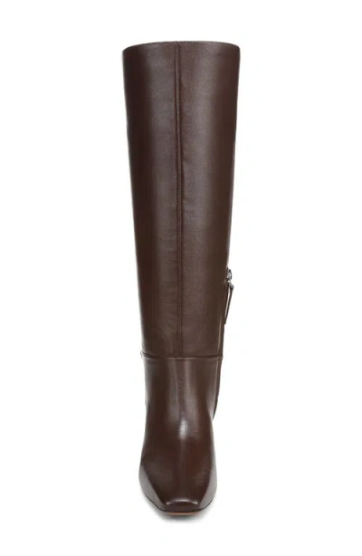 Franco Sarto Women's Timmy Wide Calf Square Toe Zip Tall Boots In Brown