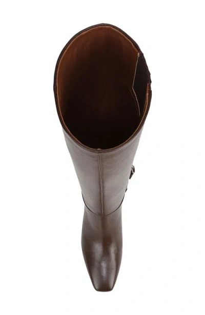 Franco Sarto Women's Timmy Wide Calf Square Toe Zip Tall Boots In Brown