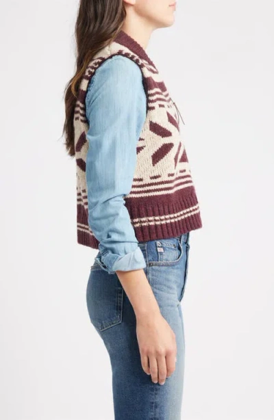 Pendleton Shetland Collection Wool Zip Vest In Multi