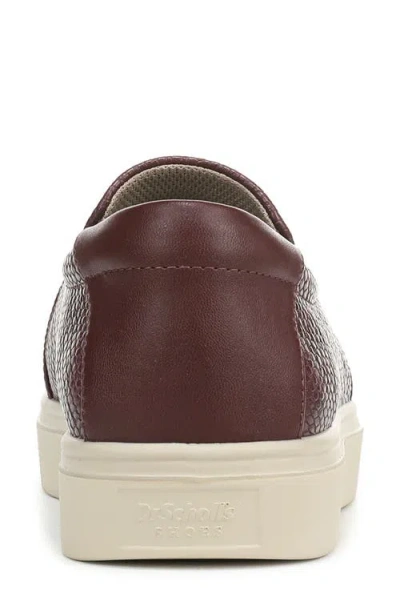 Dr. Scholl's Women's Madison Cloud Slip On Sneakers In Burgundy