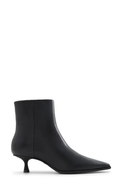 Aldo Emmalie Pointed Toe Kitten Heel Bootie In Black